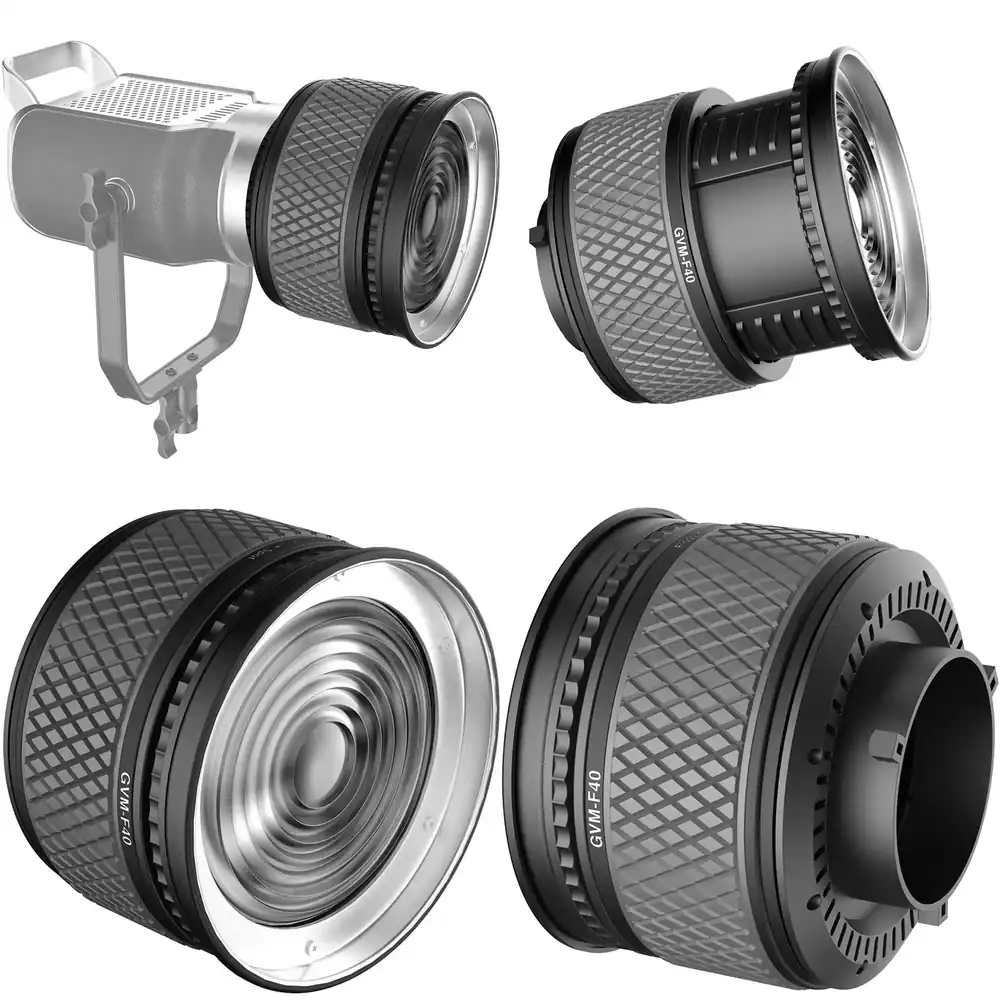 Photography Lighting Design - Lente Fresnel GVM Oficial F40 com