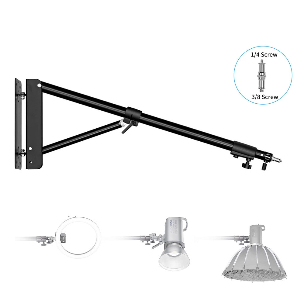 Photography Lighting System - 100/135/ 170cm montagem na parede triângulo