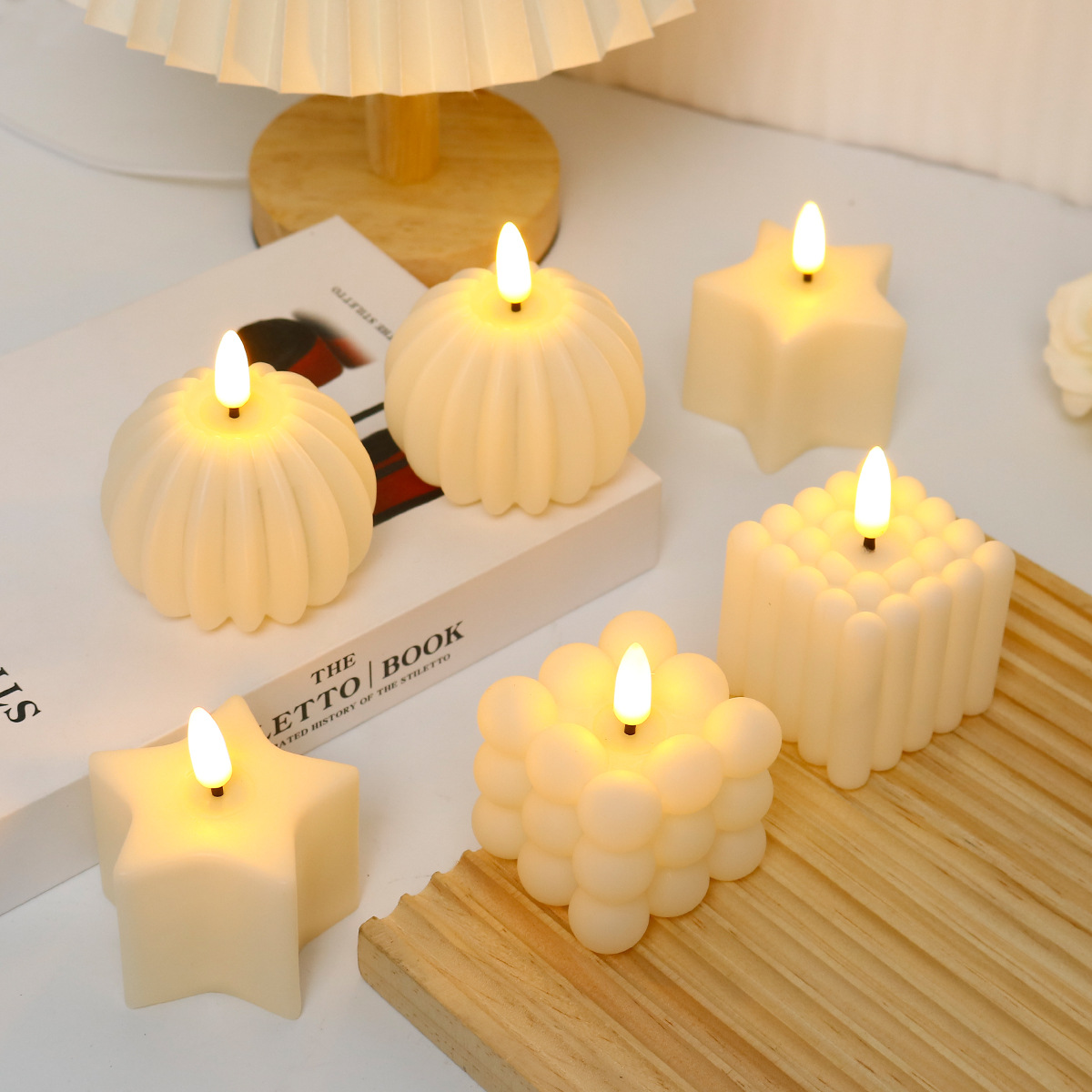 Lighting In Photography - Cubo de Vela LED para Casamento,