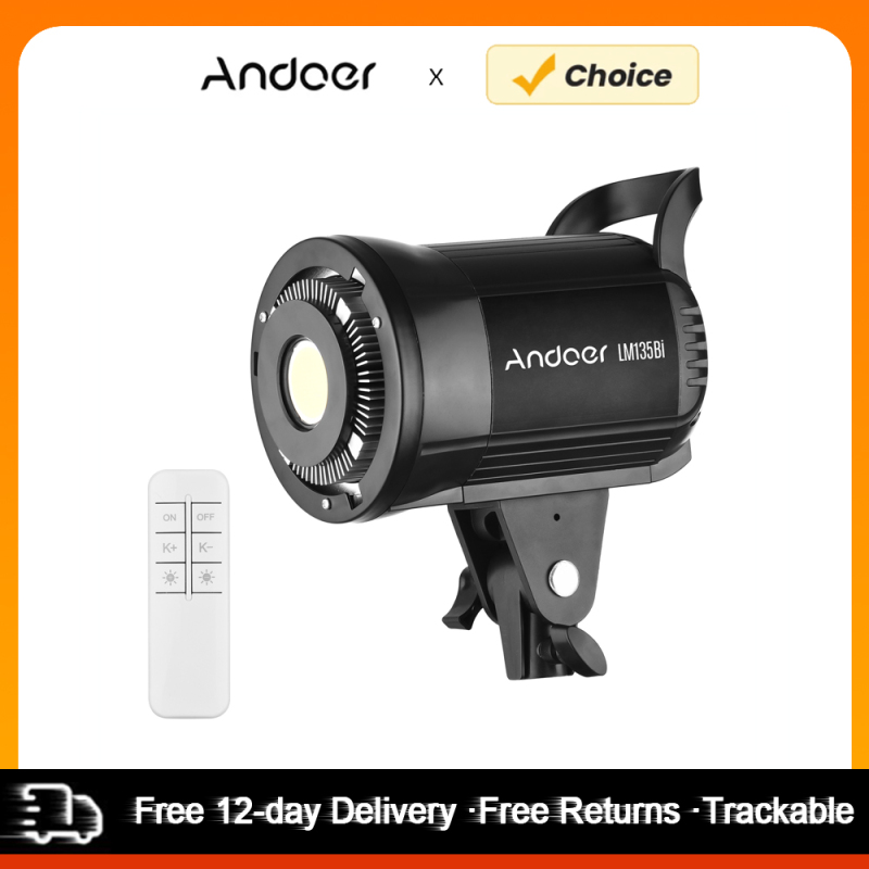Photography Lighting System - Andoer LM135Bi Portátil LED Fotografia Luz