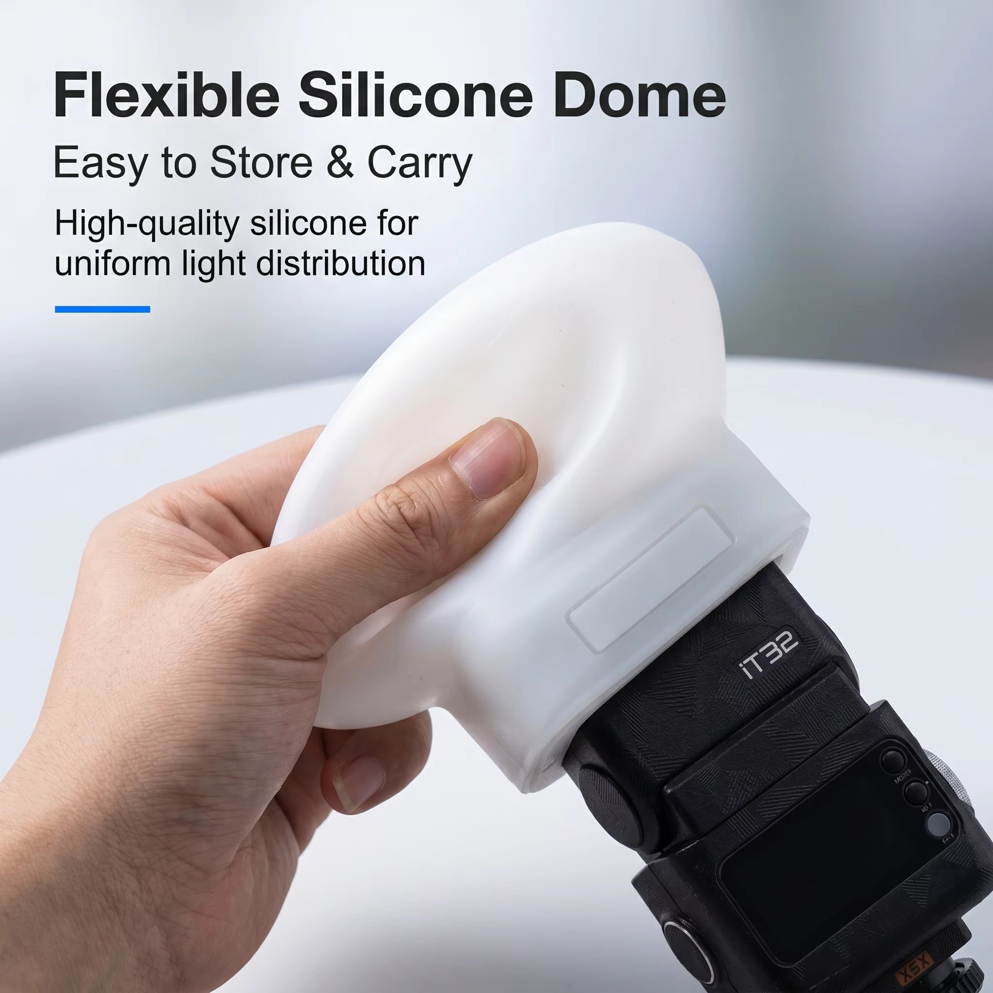 Photography Lighting Diffuser - Capa Difusora de Silicone para Flash