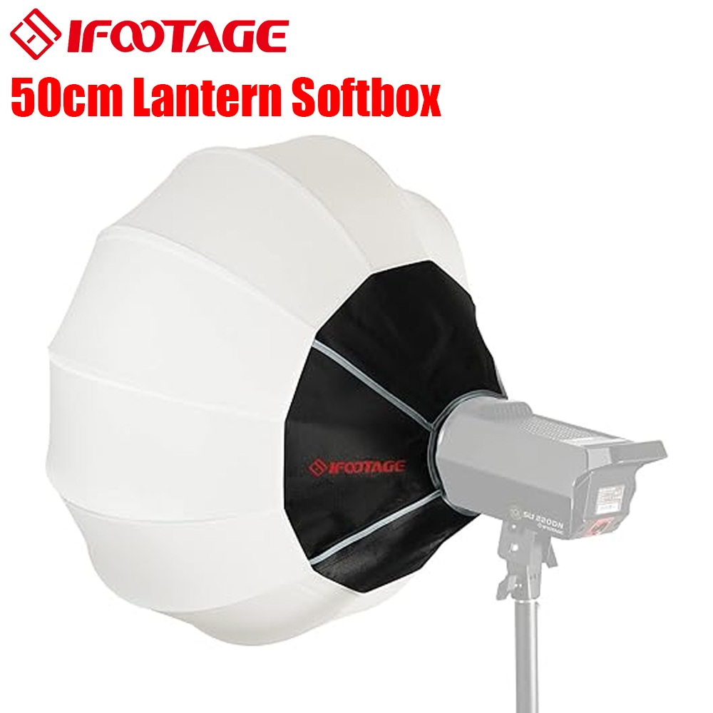 Barn Door Modifier - IFOOTAGE Lantern Softbox, Quick Release, Quick-Setup-One