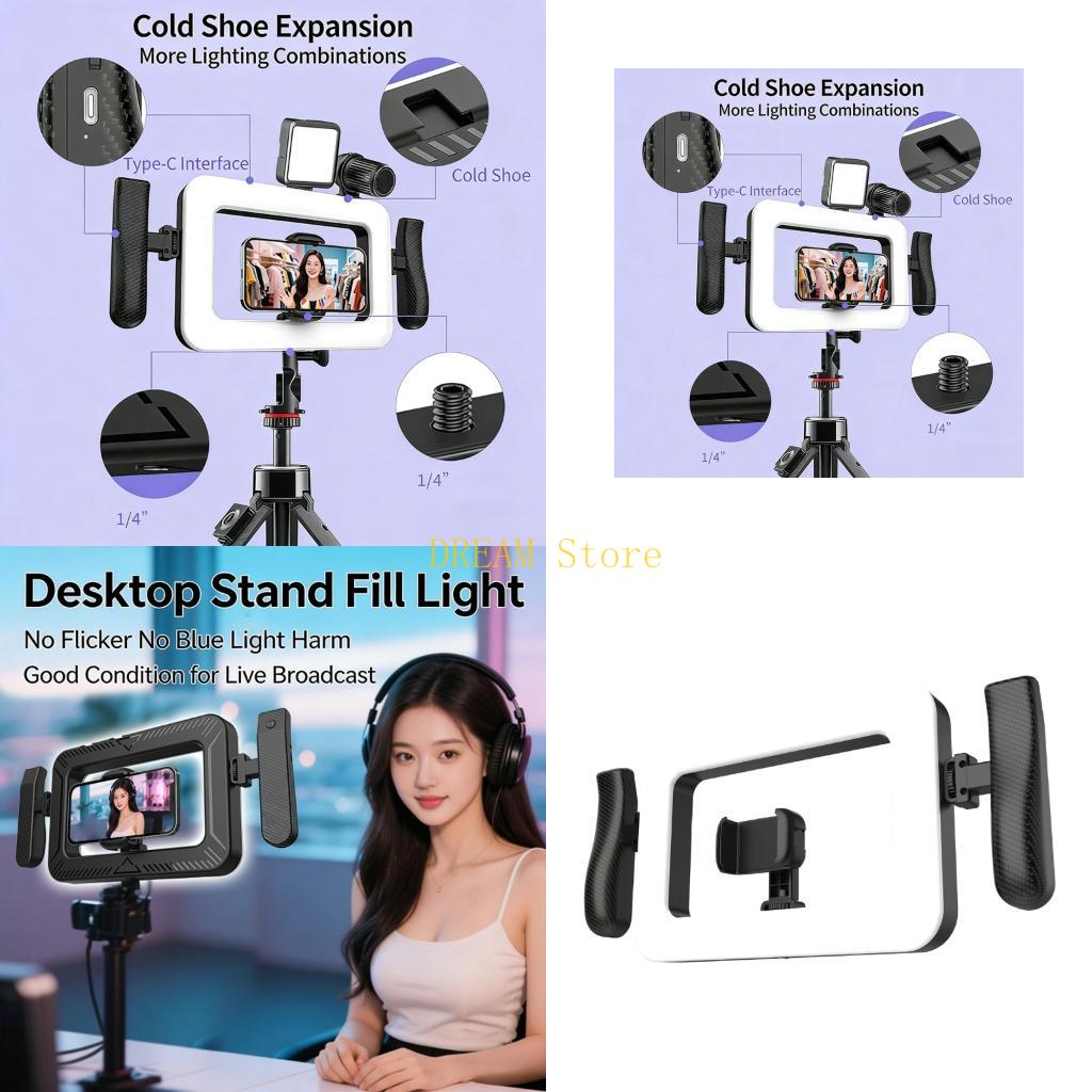 Photography Lighting Handheld - Luz portátil portátil 360 brilho ajustável