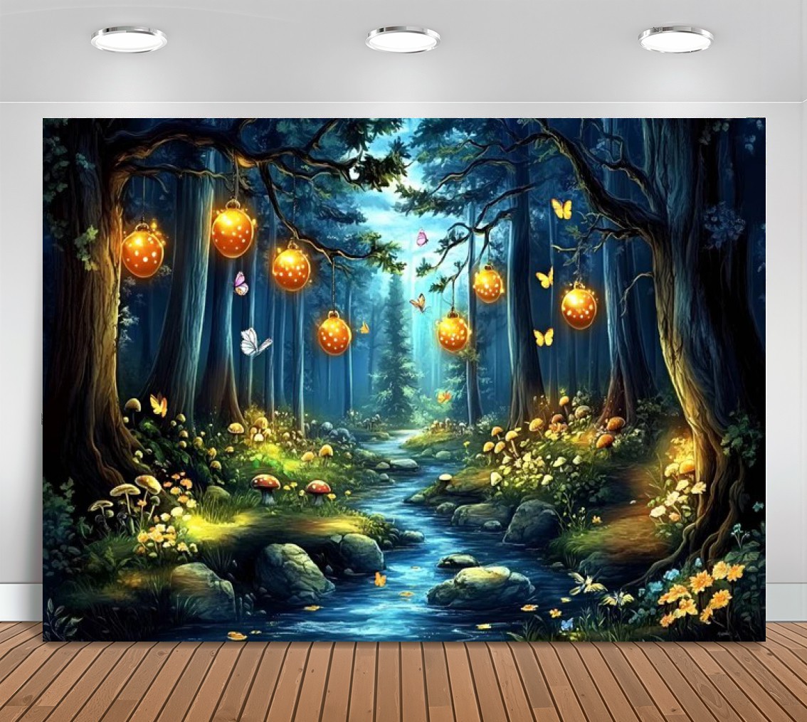 Photography Lighting Ideas - Ideias de floresta encantada, lanterna brilhante,