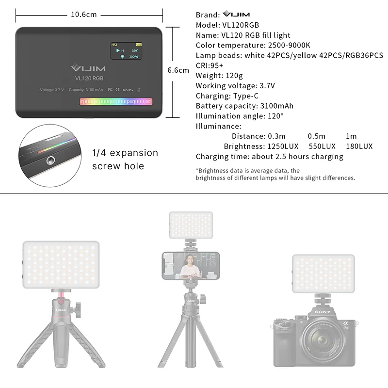 Nova Luz de Preenchimento RGB  - Lighting In Photography avaliação e preço