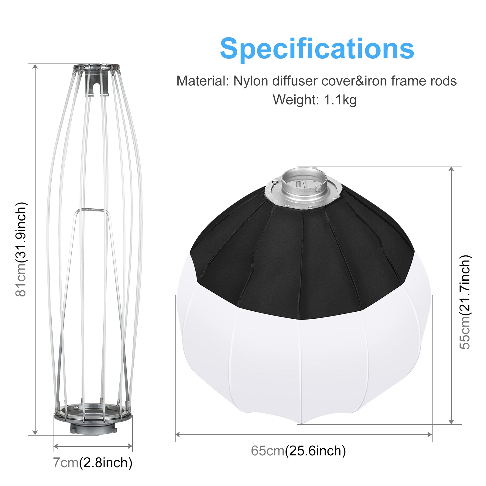 Puluz-Flash Esférico Dobrável, - Photography Lighting Diffuser avaliação e preço