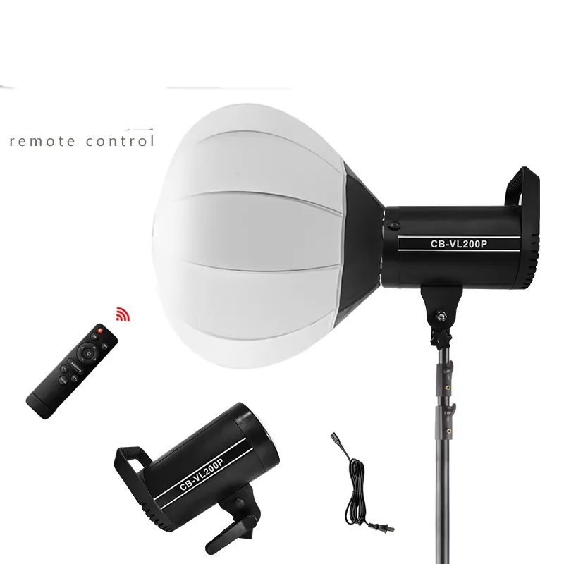 Luz de vídeo portátil de 200W  - Photography Lighting Learning avaliação e preço