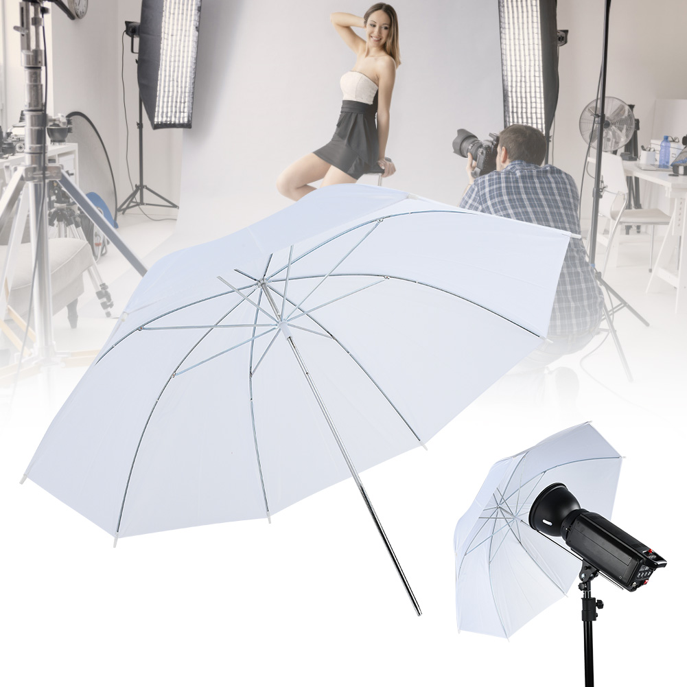 Guarda-chuva translúcido branc - Photography Lighting Diffuser avaliação e preço