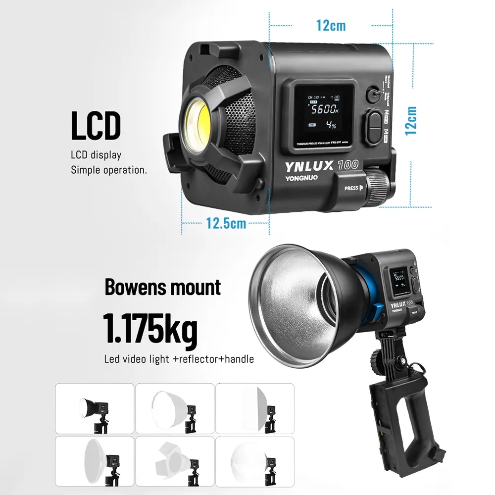 YONGNUO YNLUX100 100W 3200K-56 - Lighting In Photography avaliação e preço