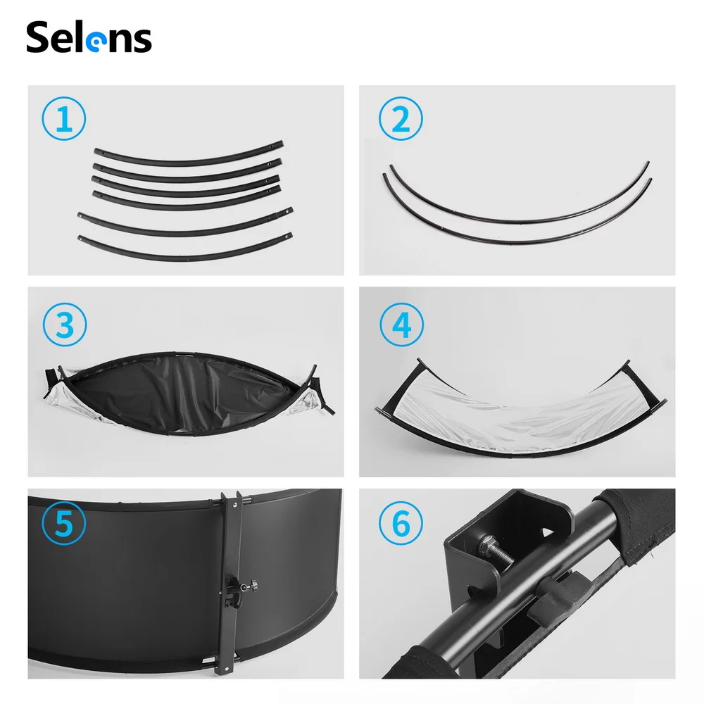 Selens 4-em-1 tipo u 105x260cm - Photography Types Of Lighting avaliação e preço