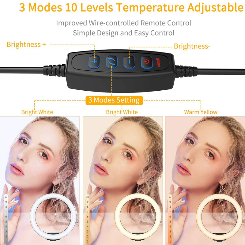Luz de Anel LED para Selfie 16 - Photography Lighting System avaliação e preço