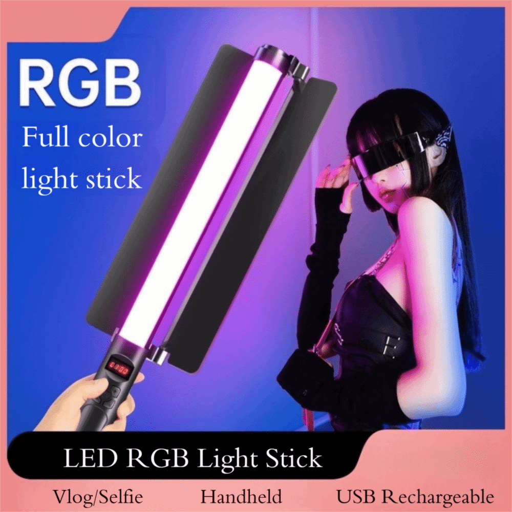 Portátil led rgb luz vara colo - Photography Lighting Handheld avaliação e preço