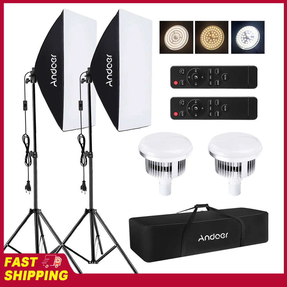 Conjunto de Iluminação Softbox - Photography Lighting Set avaliação e preço