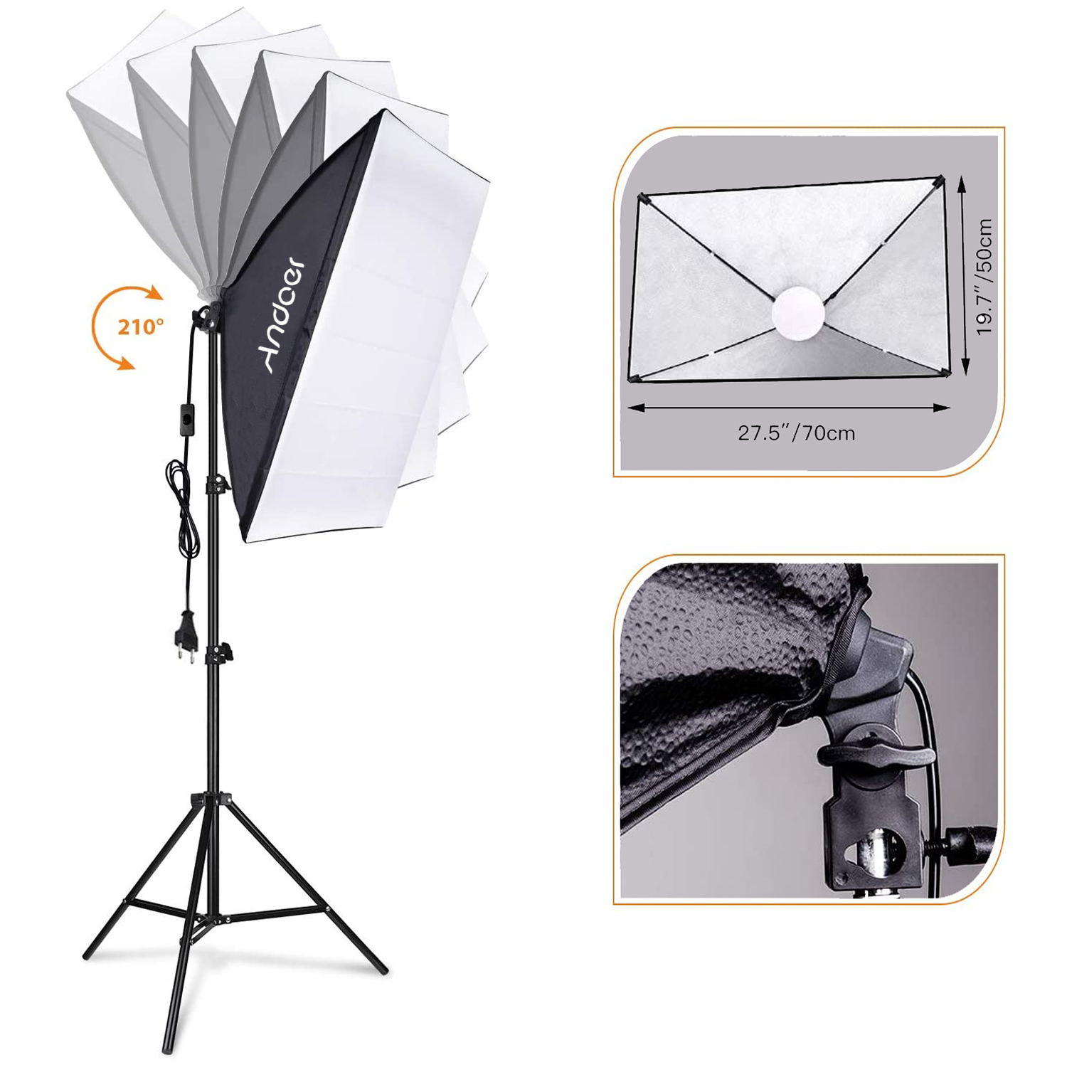 Conjunto de Iluminação Softbox - Photography Lighting Set avaliação e preço