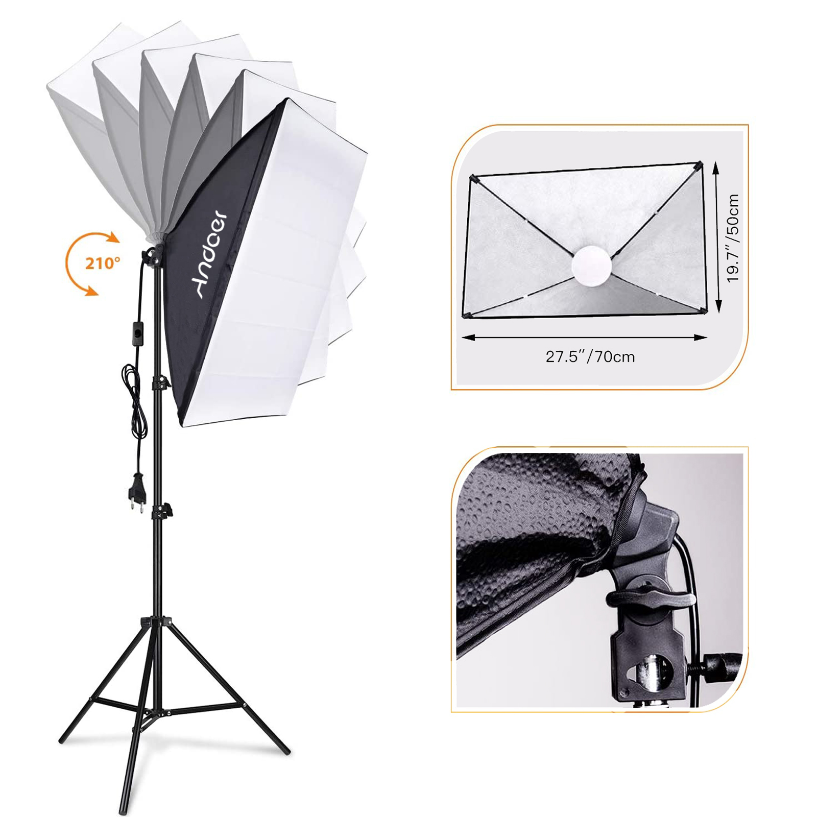 Andoer estúdio fotografia kit  - Photography Lighting Set avaliação e preço