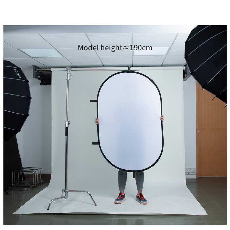 Refletor oval dobrável 100x150 - Photography Lighting Diffuser avaliação e preço