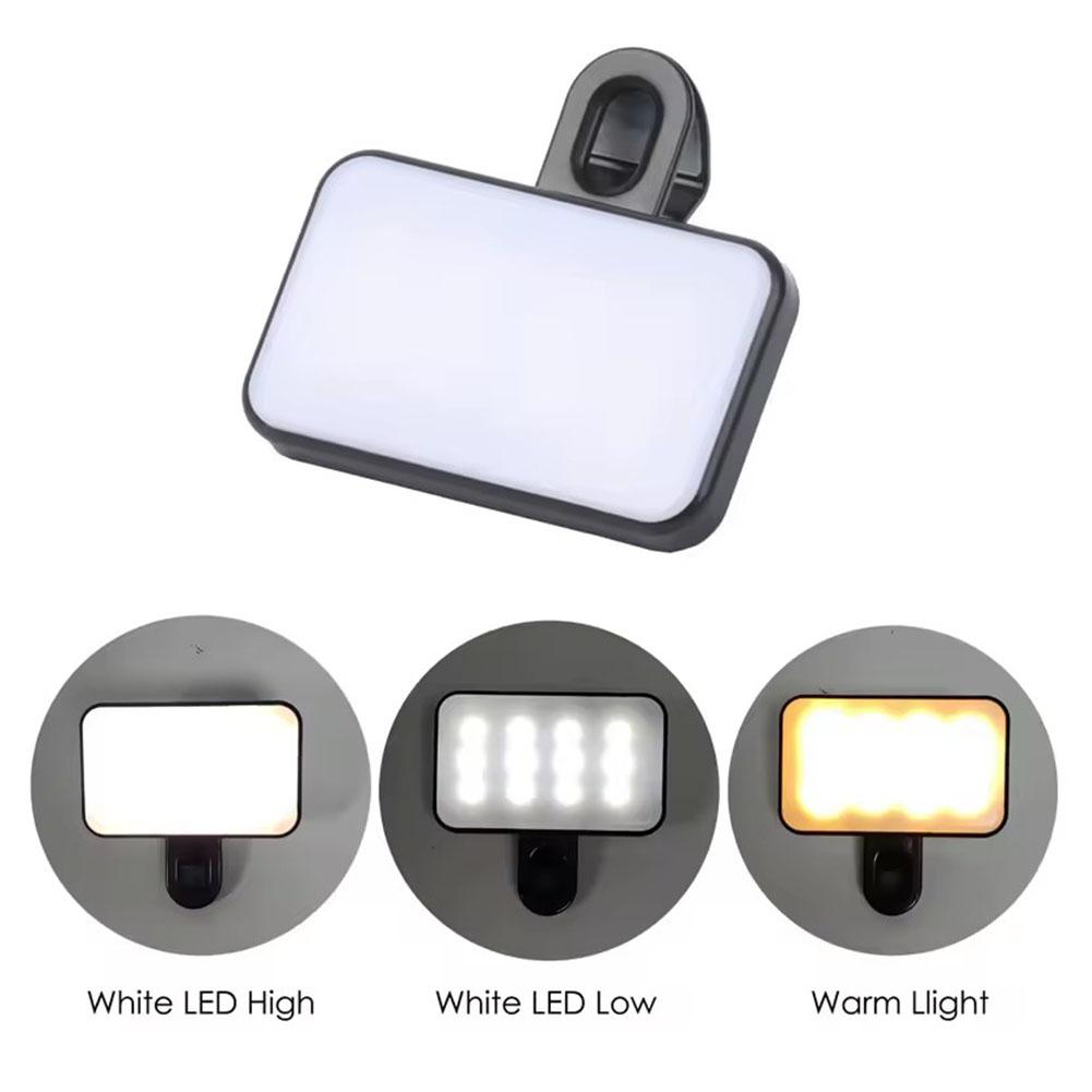 Mini led selfie luz 3 modos de - Photography Lighting System avaliação e preço