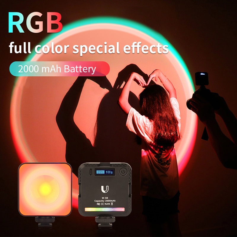 Luz de Vídeo RGB LED com Proje - Photography Lighting Design avaliação e preço
