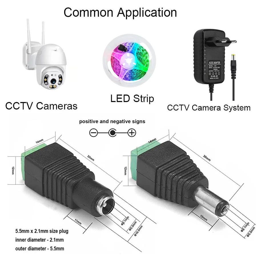 5 pares dc 12v conectores fême - Macro Photography Led Lighting avaliação e preço